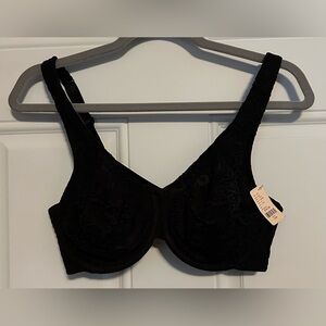 Lane Bryant Cacique Black Lace Underwire Bra - 36D